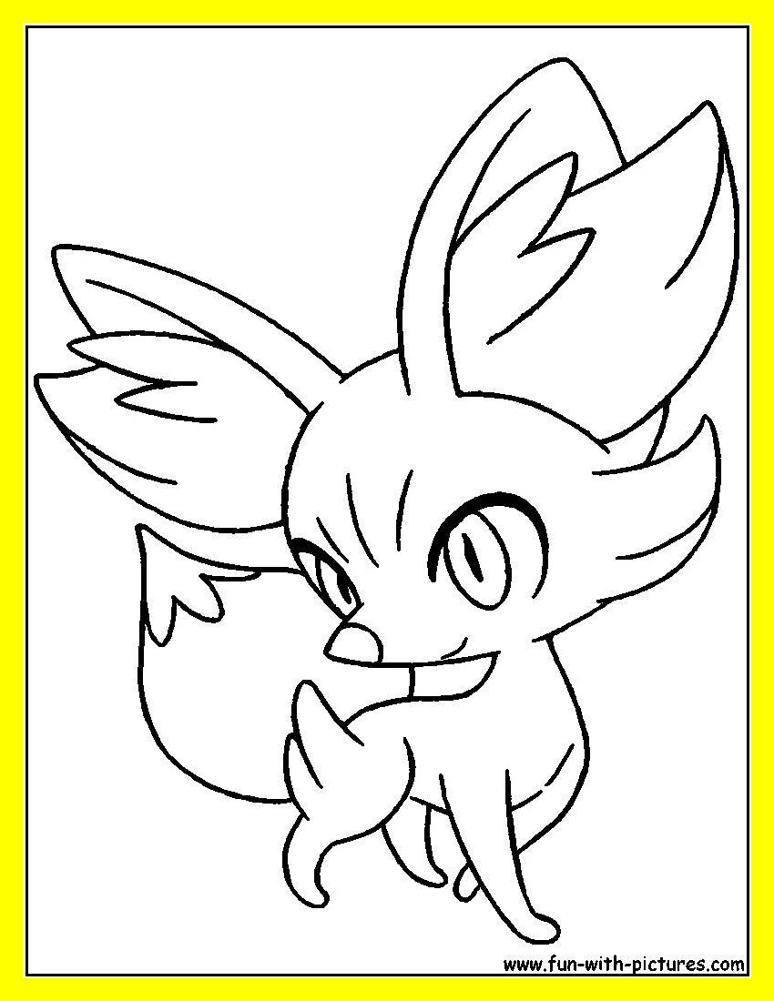 850x1100 Unique Fennekin Coloring Pages Ideas