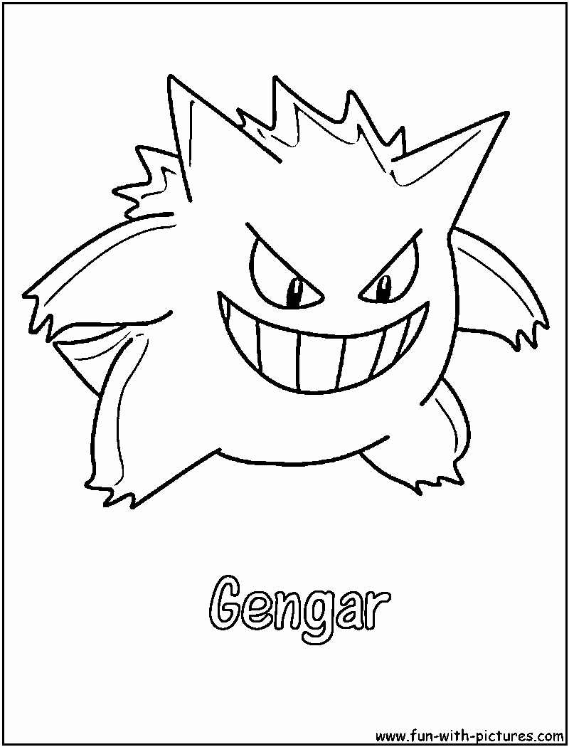 800x1050 Pokemon Coloring Pages Gengar Pokemon Coloring Sheets Ohmygirl.us