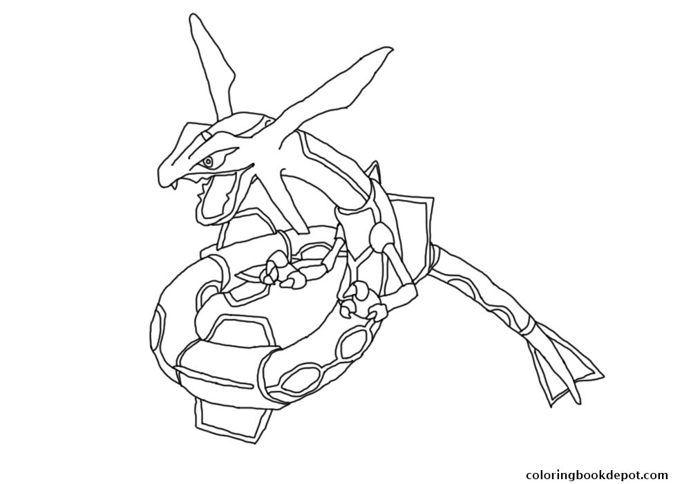 1000x700 Pokemon Mega Rayquaza 9 Coloring Pages