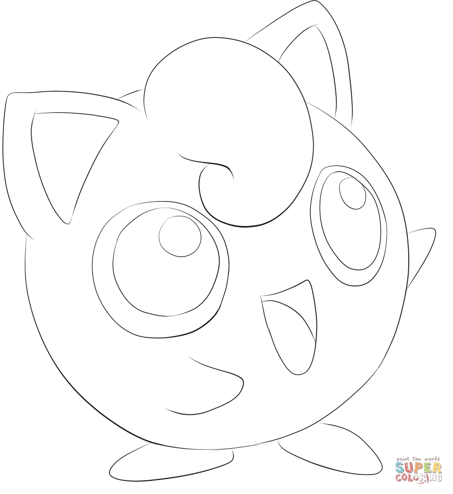 932x1016 23 Jigglypuff Coloring Page Images Free Coloring Pages