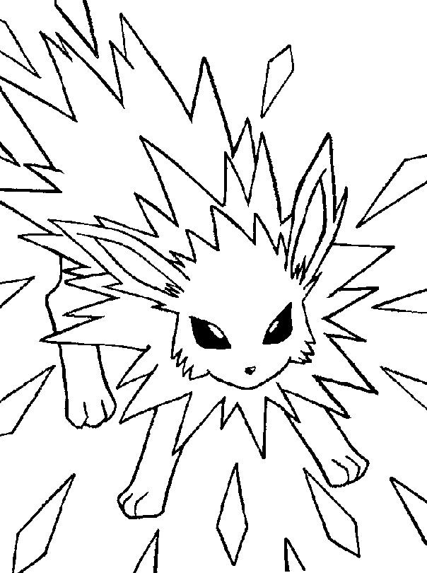 604x810 Jolteon Coloring Pages Awesome 130 Best Pokemon Coloring Pages