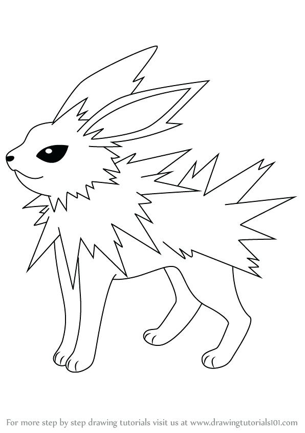 596x845 Jolteon Coloring Pages Coloring Pages Coloring Pages Sketch