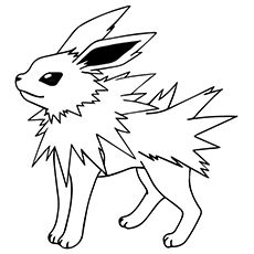 230x230 Jolteon Pokemon Coloring Pages 2405991