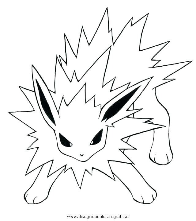 640x720 Coloring Jolteon Coloring Pages Images Pokemon. Jolteon Coloring
