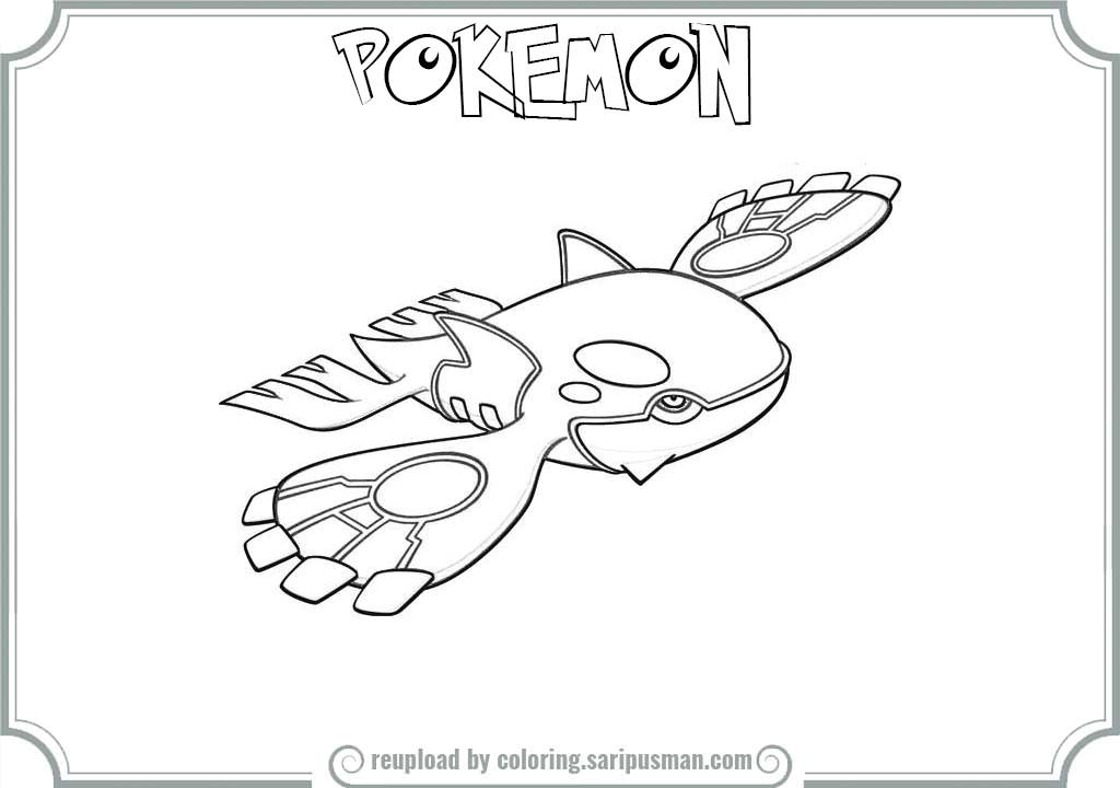 1024x720 Kyogre Coloring Page Free Download