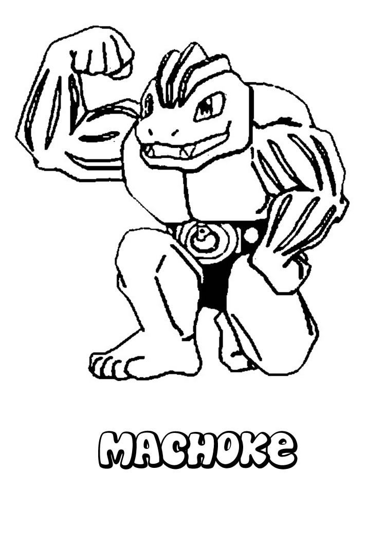 749x1060 Machoke Coloring Pages