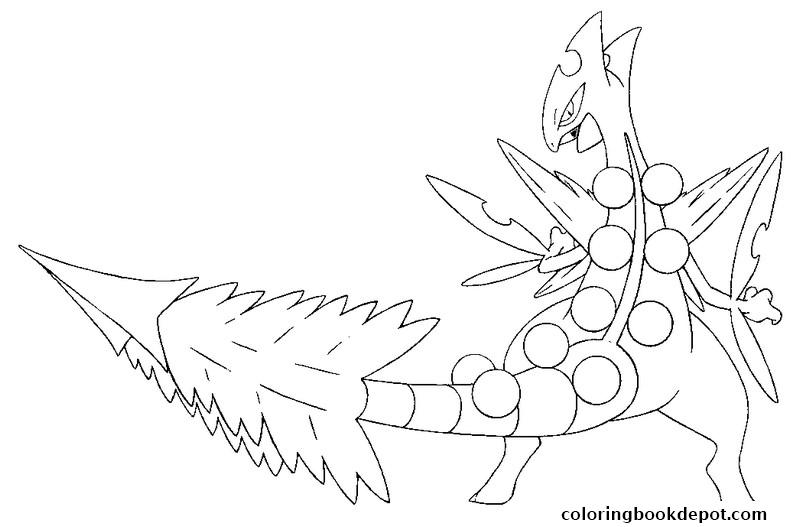 800x527 Pokemon Mega Rayquaza 3 Coloring Pages
