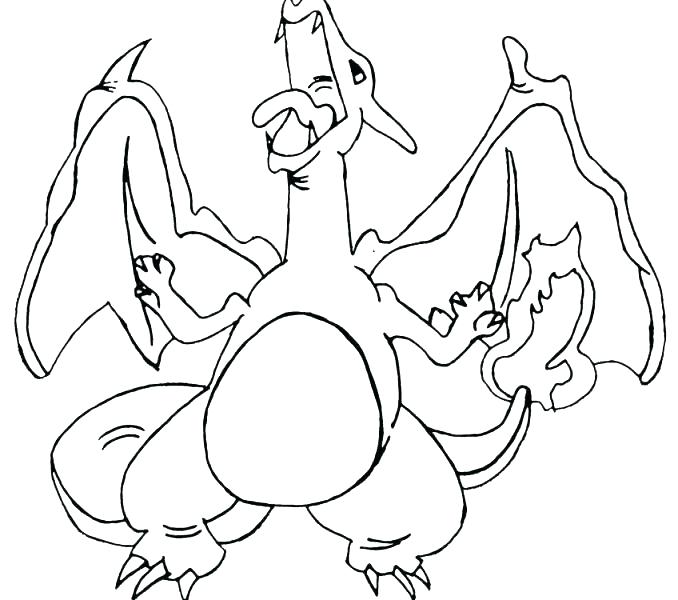 678x600 Pokemon Charizard Coloring Pages