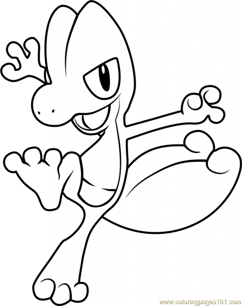 809x1024 Pokemon Advanced Coloring Pages Color Treecko Easy From Cartoons