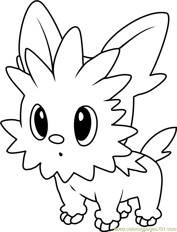 608x800 Lillipup Pokemon Coloring Page