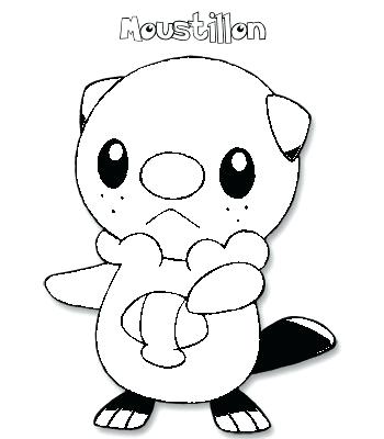 350x400 Coloriage Pachirisu Pokemon