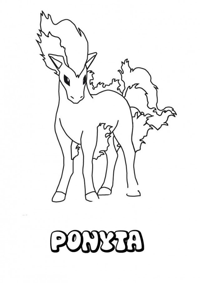 640x905 Ponyta Legendary Pokemon Coloring Page Free Amp Printable Coloring