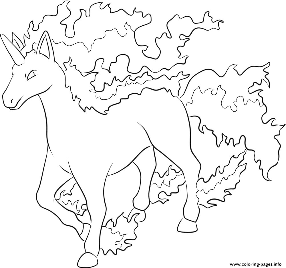 1000x939 Print 078 Rapidash Pokemon Coloring Pages Walmarttips