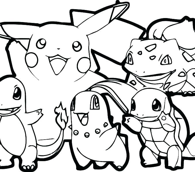 678x600 Pokemon Black And White Coloring Pages Online Printable Sheets