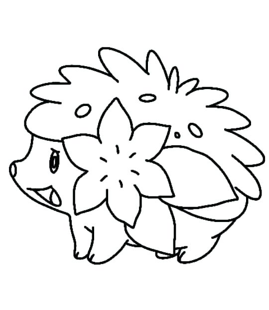 540x623 Shaymin Coloring Pages Coloring Page Shaymin Sky Form Coloring