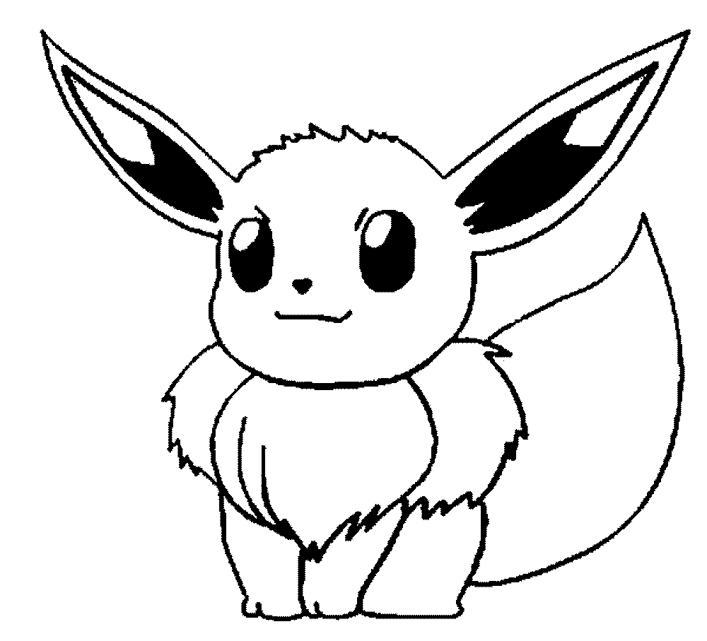 1000x907 Pokemon Coloring Pages Eevee