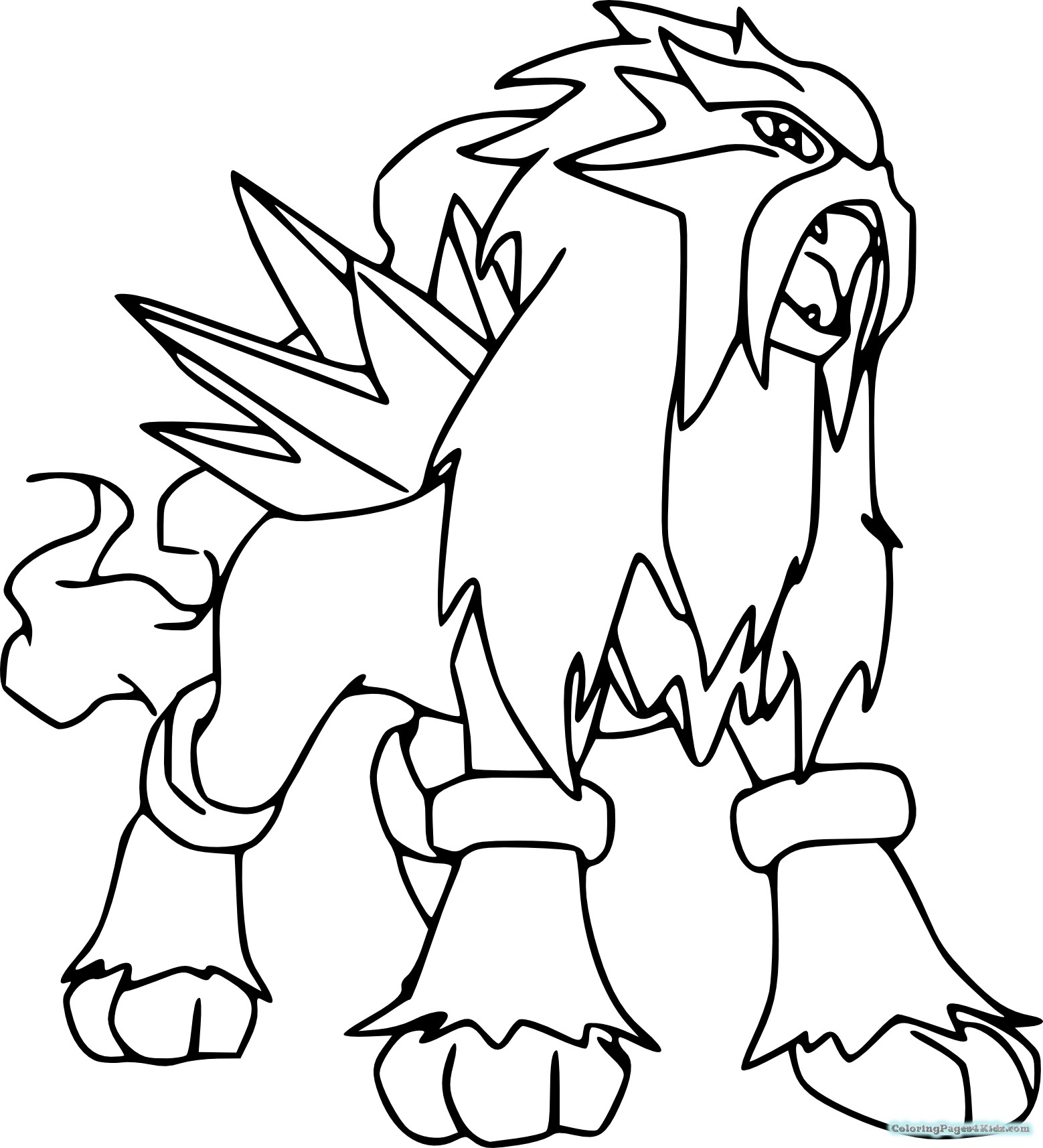 1558x1714 Shinx Pokemon Character Free Coloring Page Animals Kids 8 Pages
