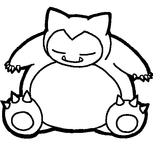 510x500 Snorlax Pokemon Coloring Pages