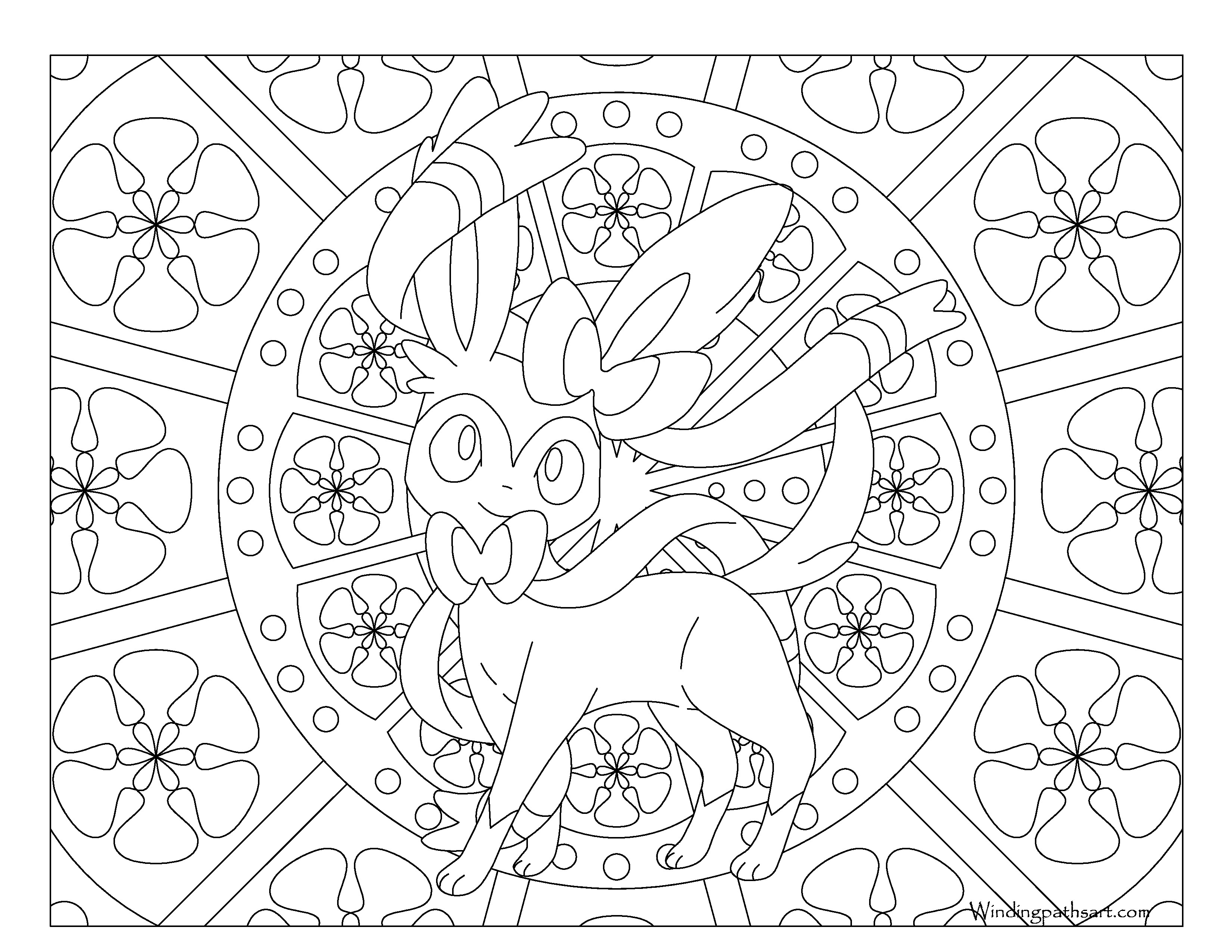 3300x2550 Adult Pokemon Coloring Page Sylveon Png Fit 3300 2c2550 Pages