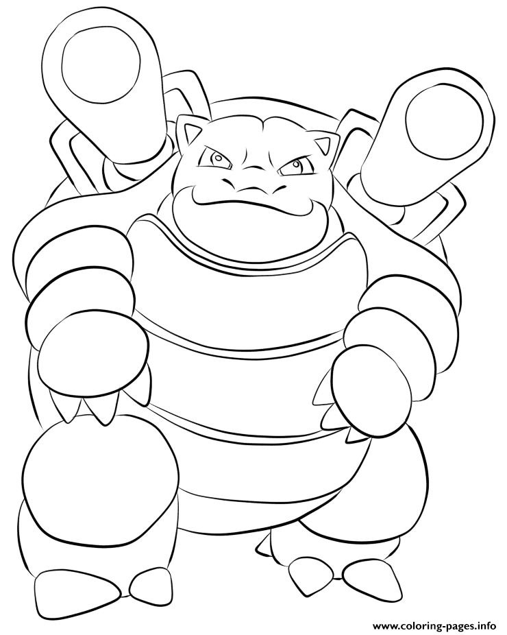 740x926 Pokemon To Print 009 Blastoise Pokemon Coloring Pages Printable