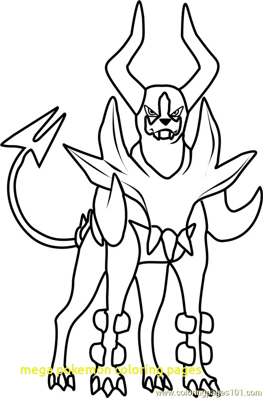 529x800 Mega Pokemon Coloring Pages With Mega Houndoom Pokemon Coloring