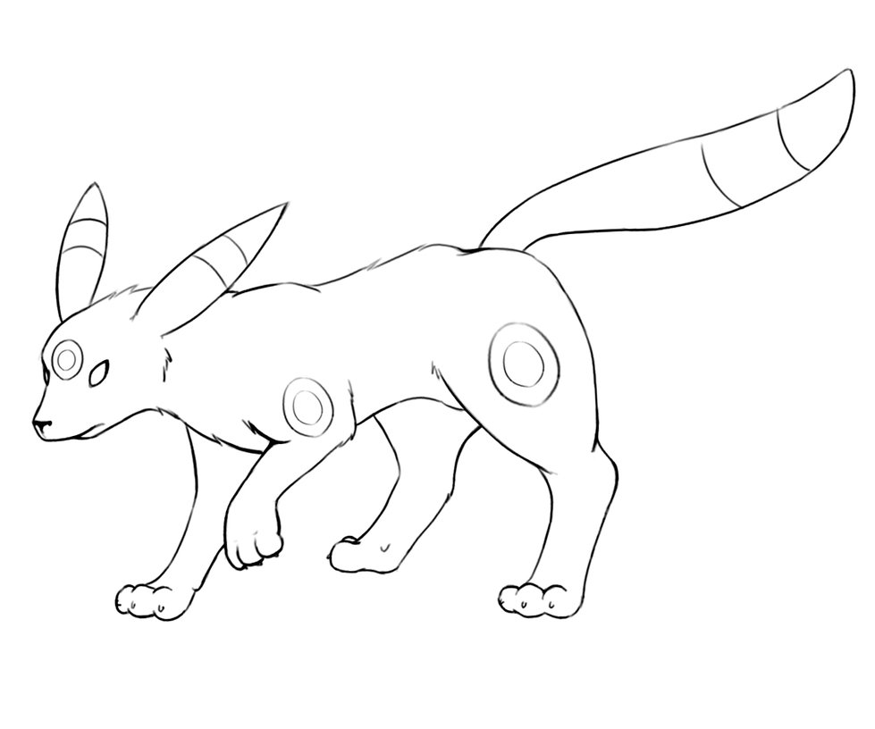 979x816 Pokemon Umbreon Coloring Pages