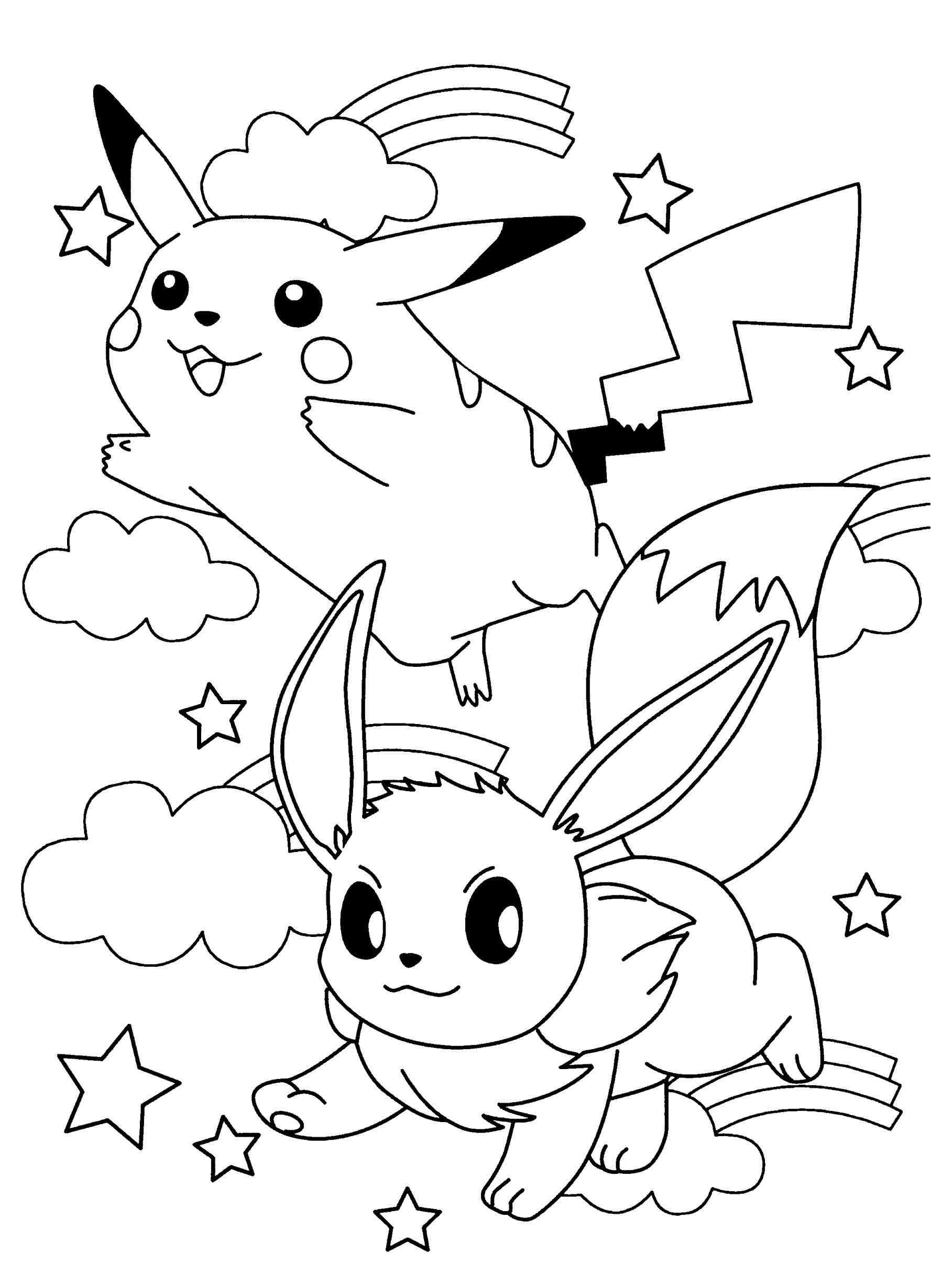 1817x2449 Download Pokemon Coloring Pages Sylveon Also All Eevee Evolutions