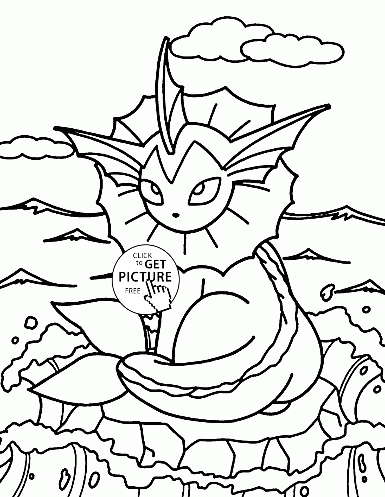 1480x1910 25 Vaporeon Coloring Page Compilation Free Coloring Pages