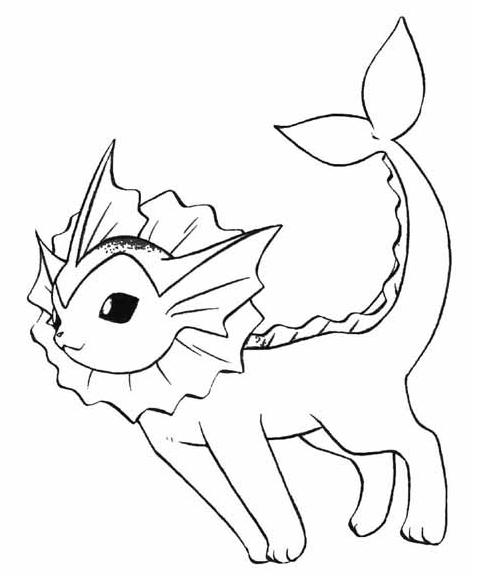 479x585 Pokemon Vaporeon Coloring Pages Get On Pokemon Coloring Pages Kids