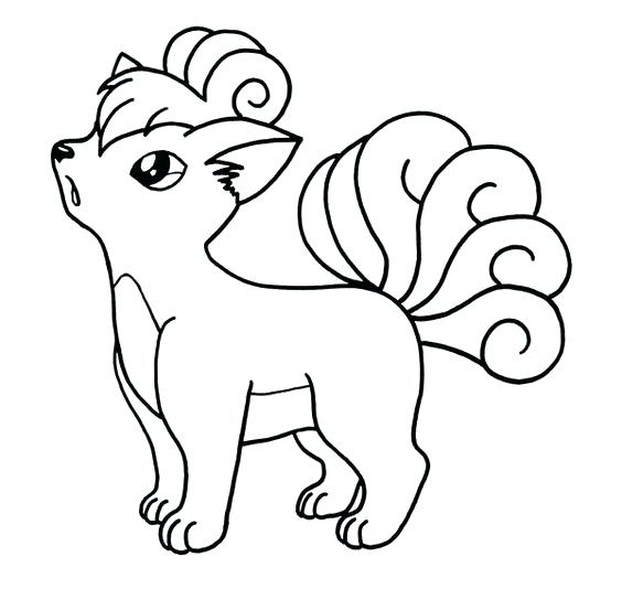564x534 Pokemon Coloring Pages Vulpix