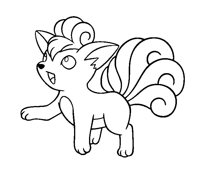684x589 Vulpix Coloring
