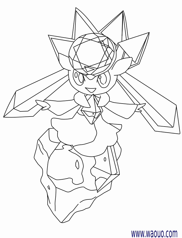 Pokemon Coloring Pages Xerneas