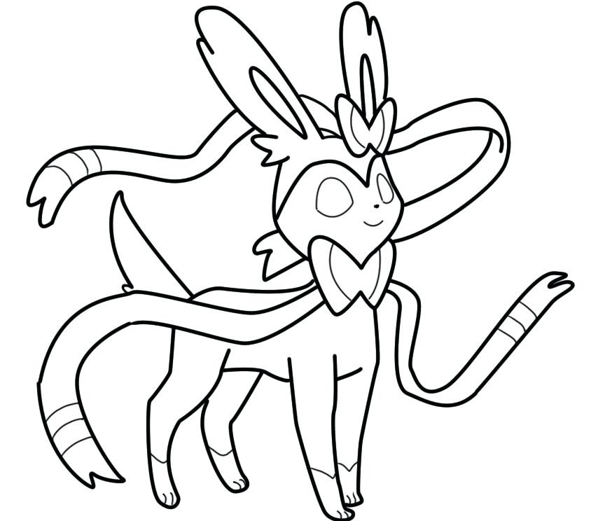 864x744 Coloring Pokemon X And Y Coloring Pages Sylveon