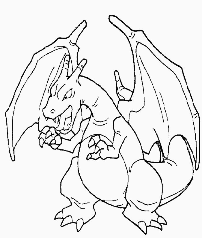 Pokemon Dragon Coloring Pages