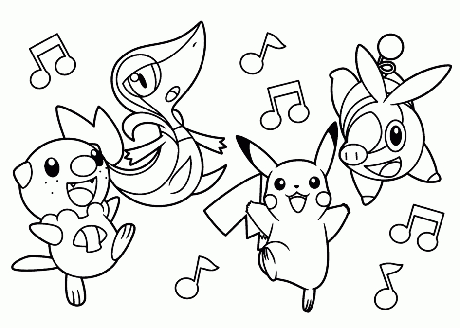 Pokemon Evolution Coloring Pages