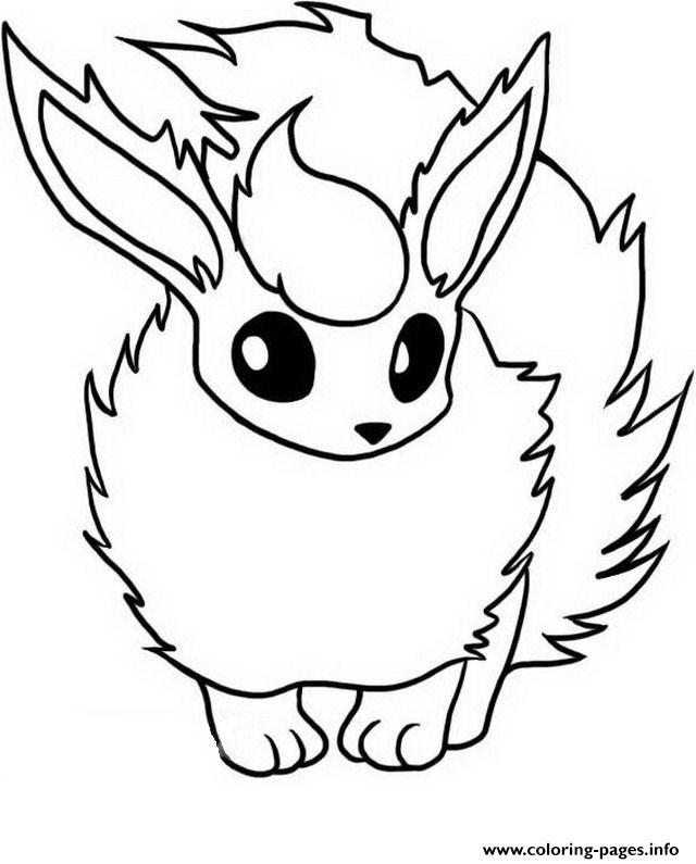 640x795 Flareon Eevee Evolutions Coloring Pages Printable Regarding
