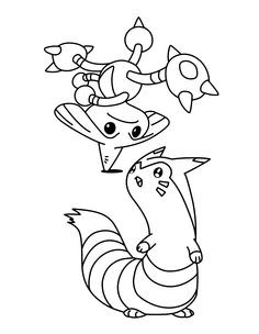 Pokemon Fennekin Coloring Pages