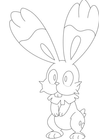 339x475 Fennekin Pokemon Coloring Page