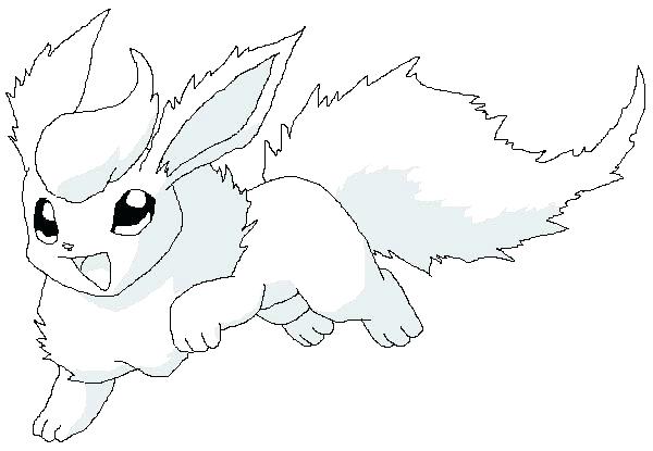 600x415 Flareon Coloring Pages Coloring Pages Daily Colouring To Tiny