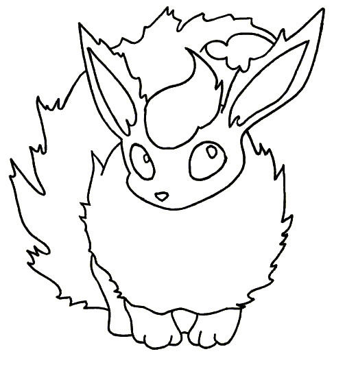 503x570 Adorable Flareon Coloring Pages 89 Pokemon 363693
