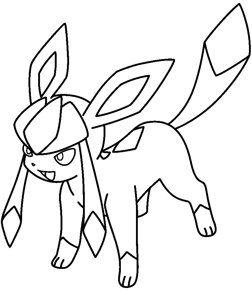 832x960 Lineart Glaceon By Kizarin D5e8jdx Stuning Pokemon Coloring Pages