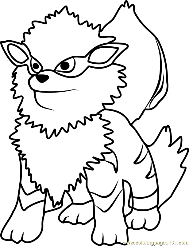 616x800 Arcanine Coloring Pages Arcanine Pokemon Go Coloring Page Free