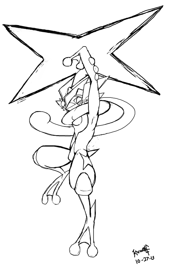 600x940 Pokemon Greninja Coloring Pages