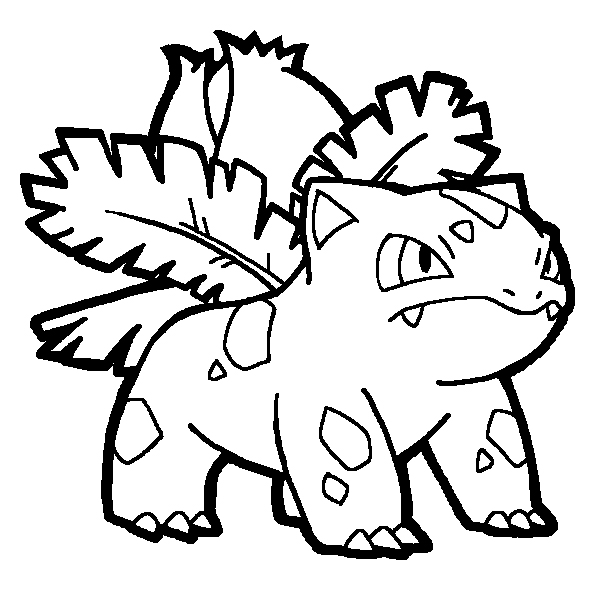 600x600 Ivysaur Coloring Pages