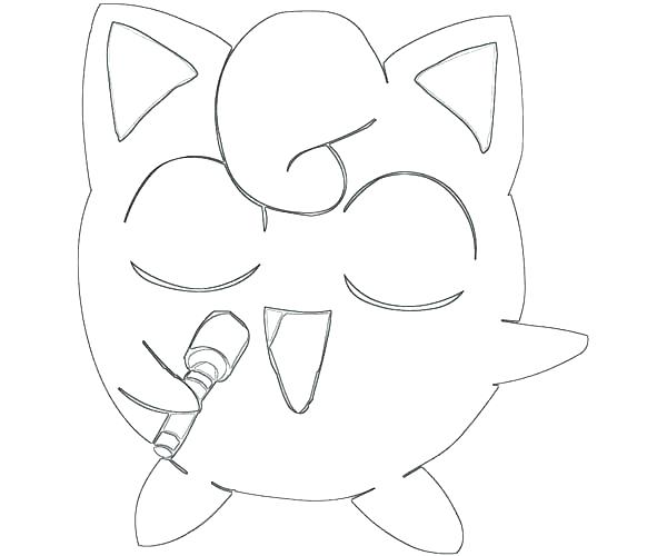 600x500 Pokemon Coloring Pages Jigglypuff