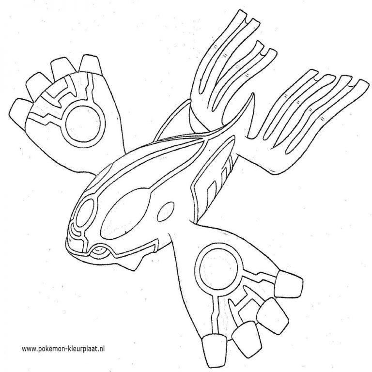 768x768 Primal Kyogre Primalgroudon Pokemon Coloringpage