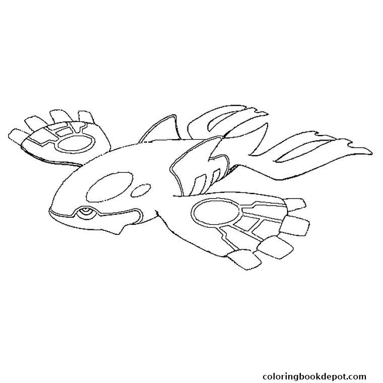 760x760 Pokemon Kyogre Coloring Pages