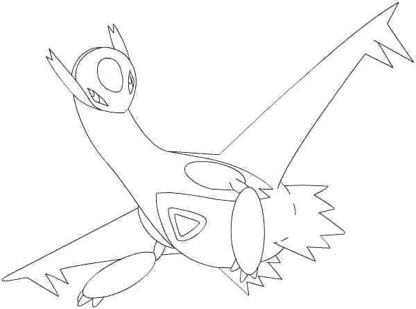 600x445 Latios Coloring Pages