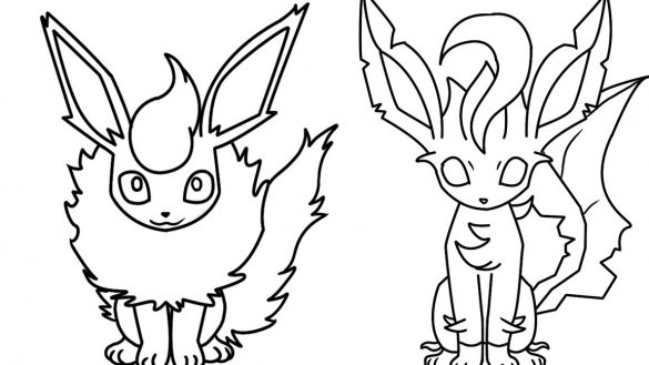 585x329 Leafeon Coloring Pages Http Colorings Co Pokemon Prixducommerce