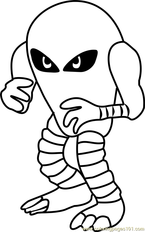 500x800 Hitmonlee Pokemon Go Coloring Page